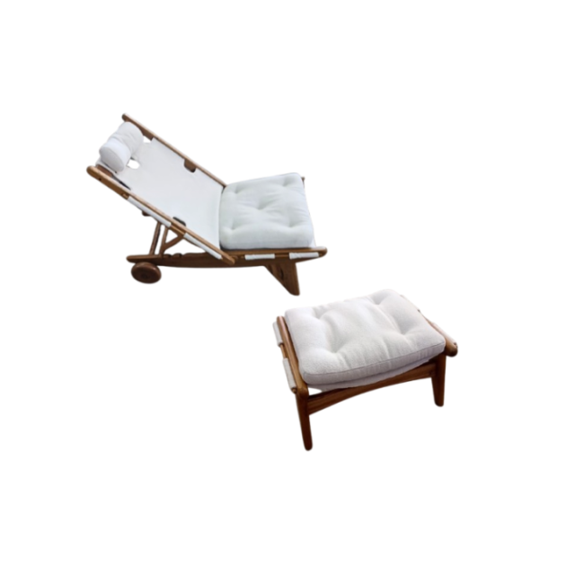 Poltrona Luiza com Banqueta  SR1387