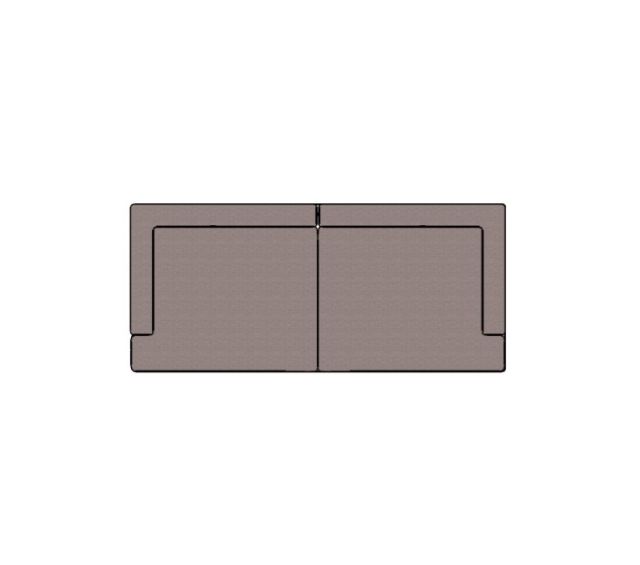 Sofá Fillet 2 Lugares - 2,20 X 0,90