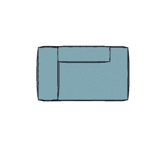 Modulo Sofá Modular Canto Direito Encosto Parcial - CDEP5 1,65 X 0,99 X 0,76H