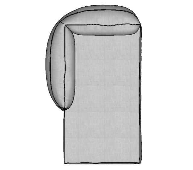 Modulo Sofá Pillow Chaise Esquerda - CHE110 1,10 X 1,70 X 0,80H
