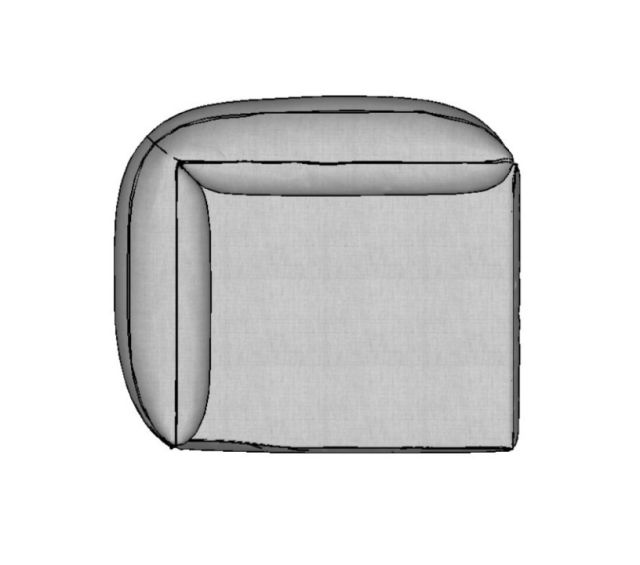 Modulo Sofá Pillow Super Braço Esquerdo - SBE140 1,40 X 1,10 X 0,80H