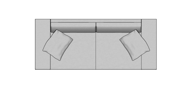 Módulo Sofá Gap 2Br. - 2,40 X 1,00 X 0,82H