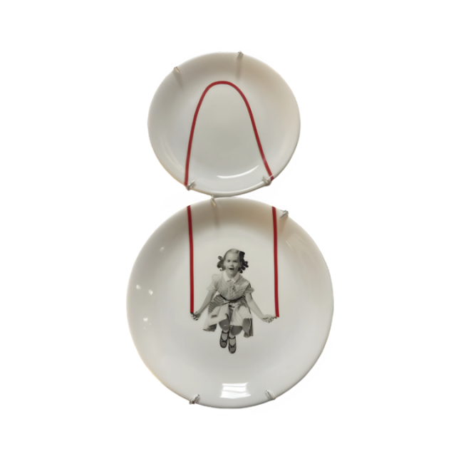 Conjunto 2 Pratos Menina Corda SR10957