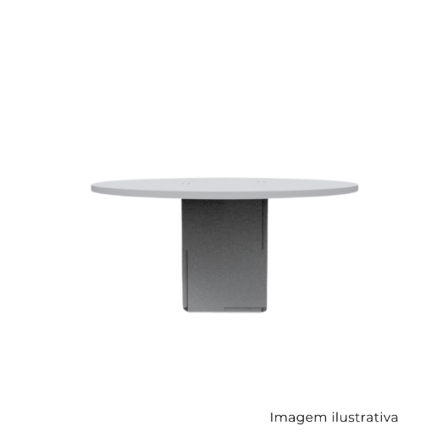 Mesa Jantar Redonda Encaixe Madeira