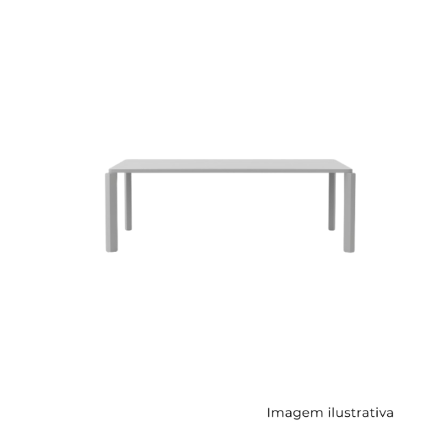 Mesa de Jantar Retangular Escora Madeira
