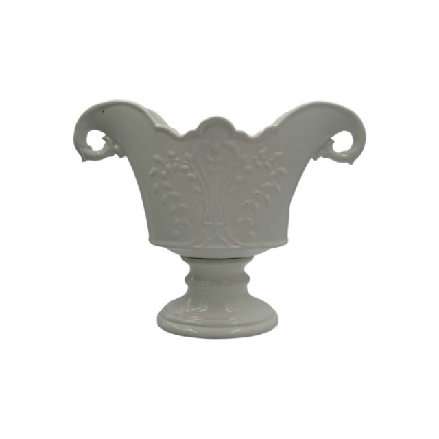 Vaso Divine Em Ceramica Branco SR10033