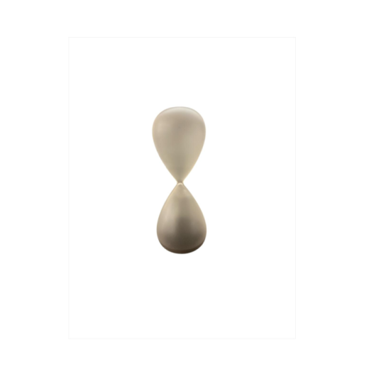 Ampulheta 30' De Vidro Fosco Com Areia Preta 65701 SR 12343