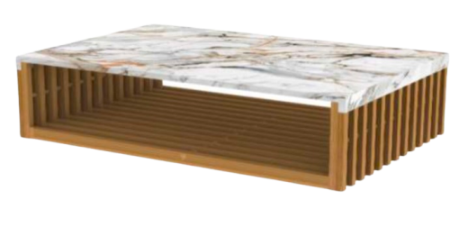 Mesa De Centro Ritmo Mármore