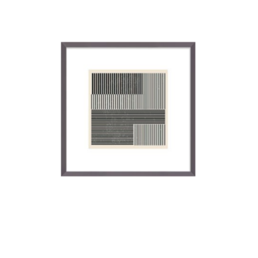 Quadro Acrilico Black And White Geometric Shapes Iv SR11606