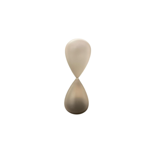 Ampulheta 60' De Vidro Fosco Com Areia Preta 65700 SR 12344