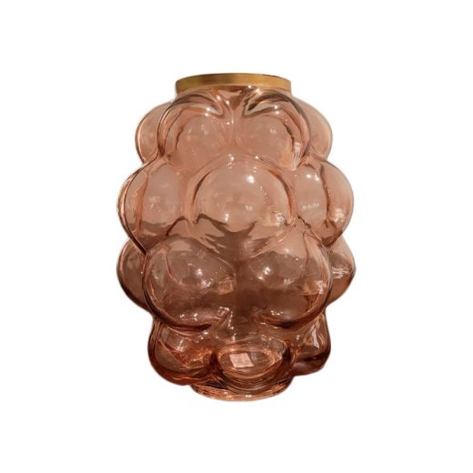 Vaso Vidro Rosa 30 Bubbles SR11135