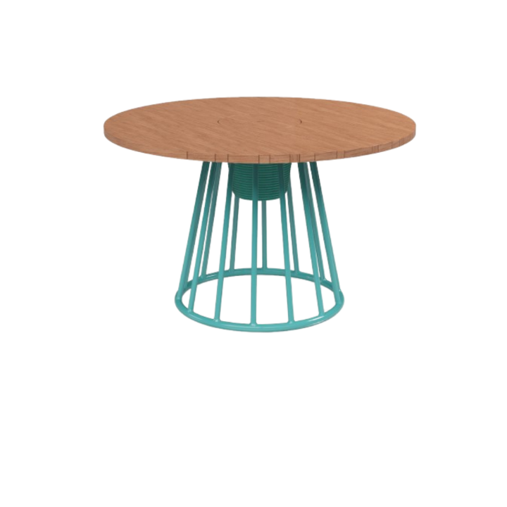 Mesa Jantar Biarritz Madeira Com Balde