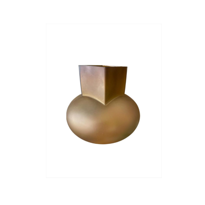 Vaso Em Vidro Marrom 68416 SR 12398