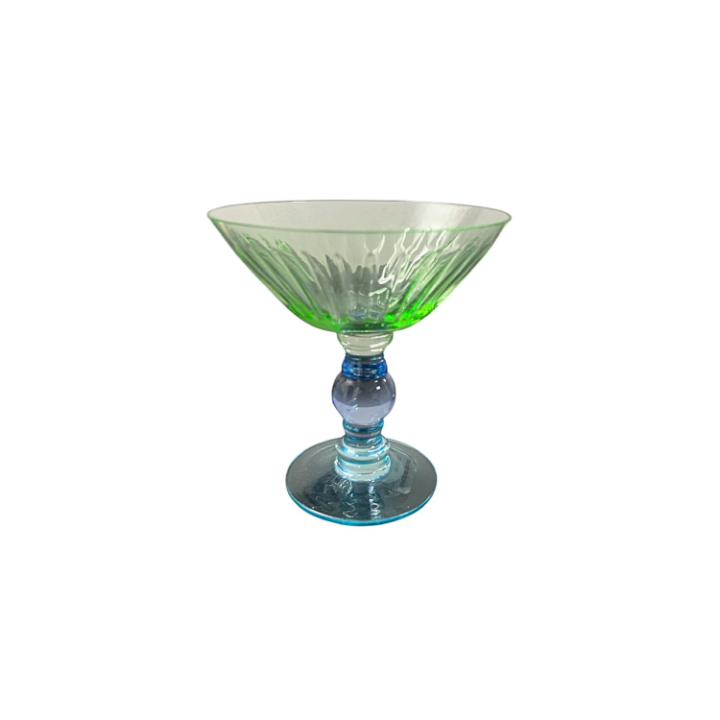 Taça De Vidro Verde E Azul 75390 SR12648