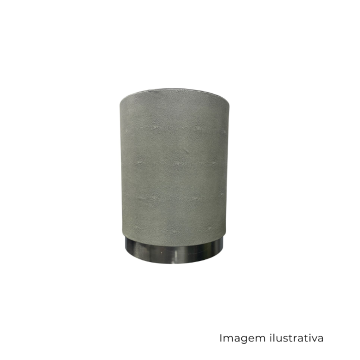 Banqueta Redonda Decorativa Em Madeira 62610 SR12805