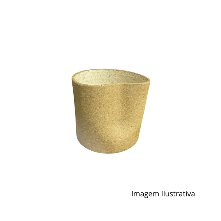 Centro Mesa M Amassado Tabaco/Branco Fosco TA331TA7 16X18 SR13126