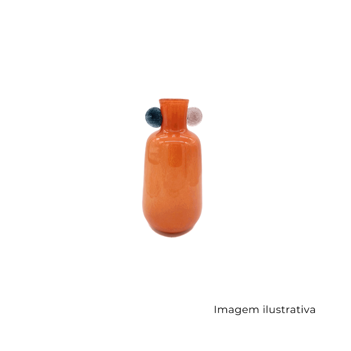 Vaso De Vidro Laranja CIV1057 SR13267