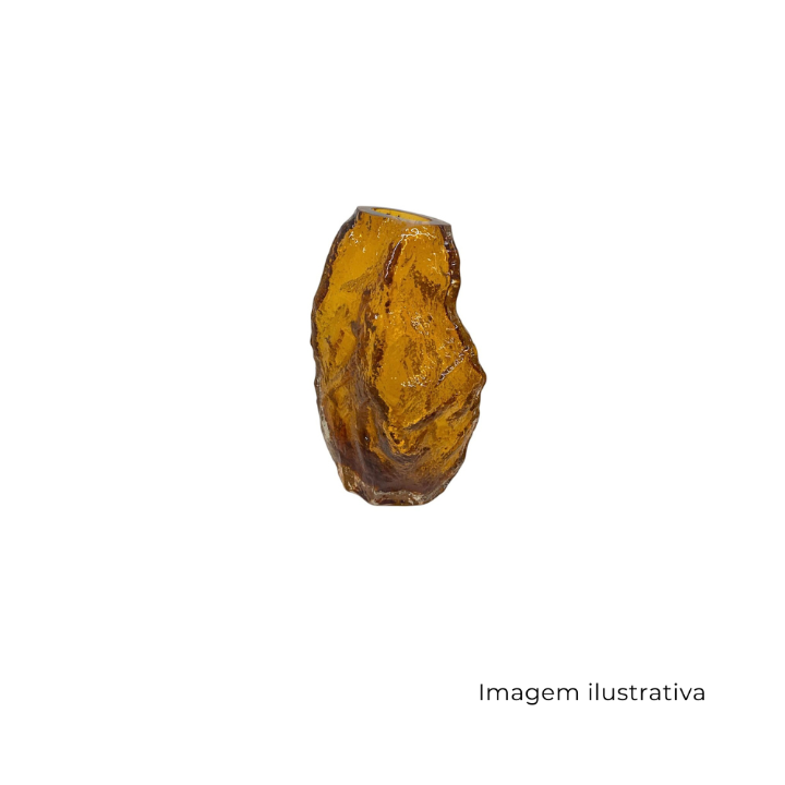 Vaso Em Vidro Ambar P 642196 SR13429