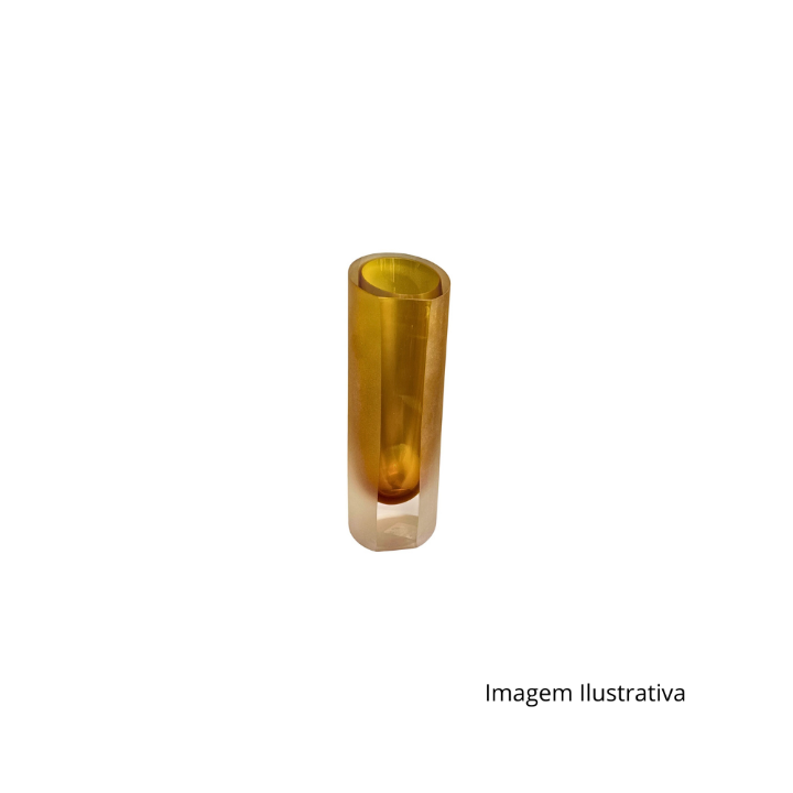 Vaso Em Vidro Ambar Fosco G 642391 SR13495