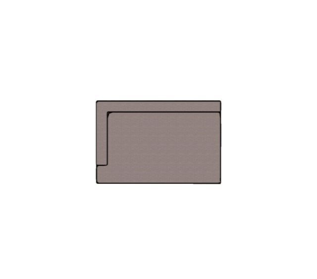 Modulo Fillet Com 1 Braco Sem Almofadao Braco E - 1,35 X 0,90