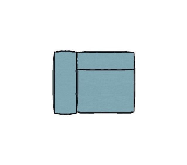Modulo Sofá Modular Canto Esquerdo - CE3 1,32 X 0,99 X 0,76H