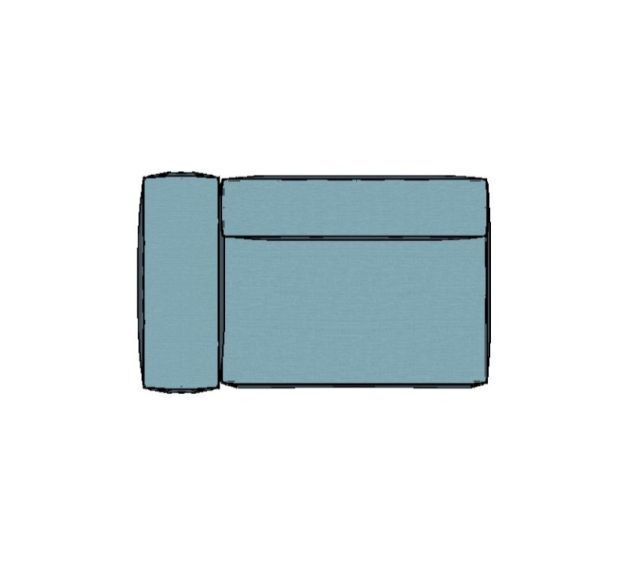 Modulo Sofá Modular Canto Esquerdo - CE5 1,65 X 0,99 X 0,76H