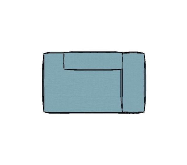 Modulo Sofá Modular Canto Esquerdo Encosto Parcial - CEEP5 1,65 X 0,99 X 0,76H