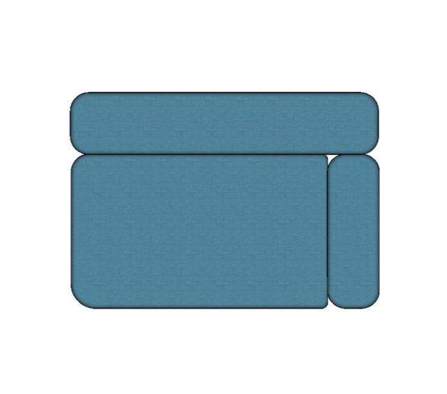 Modulo Sofá Joy Super Modulo Braço Direito - SMBD150 1,50 X 1,05 X 0,69H