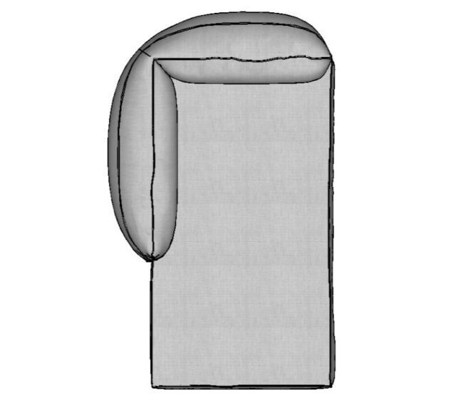 Modulo Sofá Pillow Chaise Esquerda - CHE110 1,10 X 1,70 X 0,80H