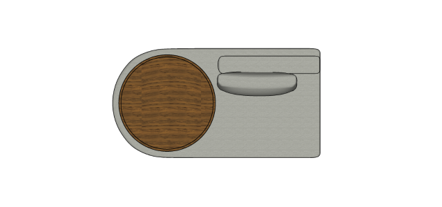 Módulo Sofá Gard CR AV - 1,90 X 1,10 X 0,85H