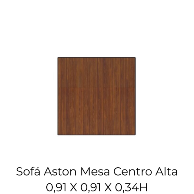 Modulo Sofá Aston Mesa Centro Alta - 2134 0,91 X 0,91 X 0,34H
