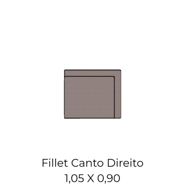 Modulo Fillet Canto Direito - 1,05 X 0,90