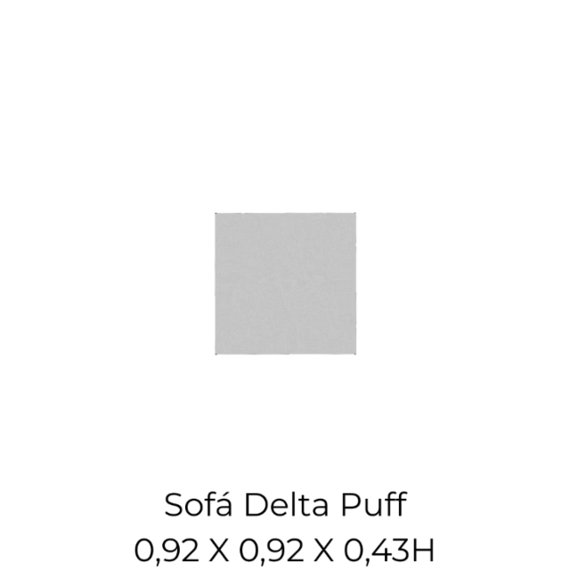 Modulo Sofá Delta Puff - 2520 0,92 X 0,92 X 0,43H