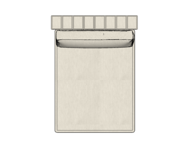 Modulo Sofá Duo Chaise Quadrada 1,10 Com Encosto - 2206 1,10 X 1,60 X 0,82 H