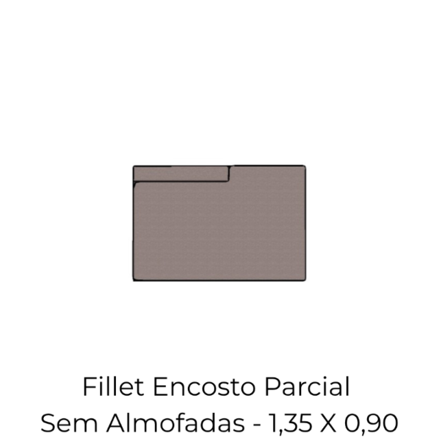 Modulo Fillet Encosto Parcial - 1,35 X 0,90