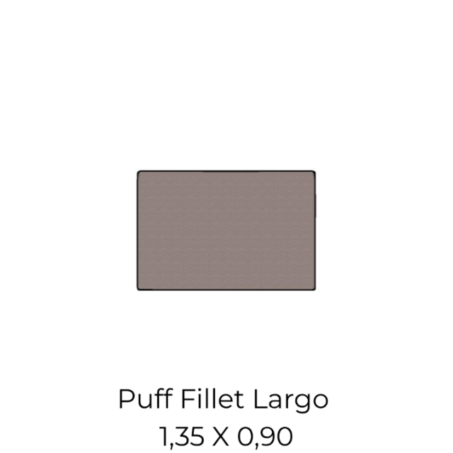 Modulo Puff Fillet Largo - 1,35 X 0,90