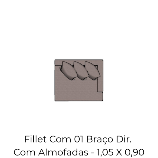 Modulo Fillet Com 01 Braco Com Almofadao Braco D - 1,05 X 0,90