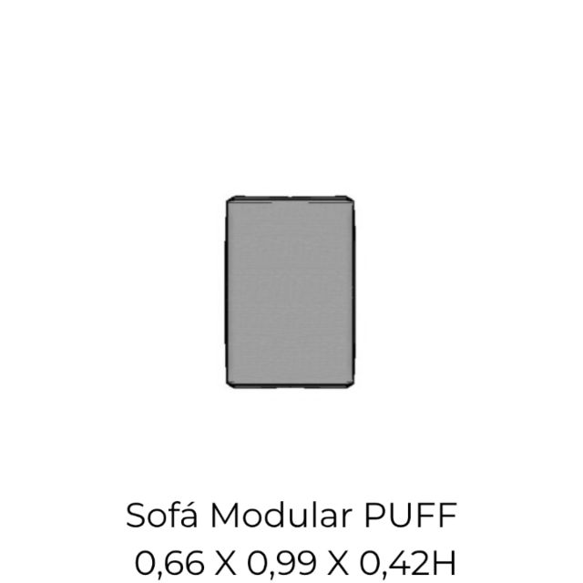 Modulo Sofá Modular PUFF - AP0 0,66 X 0,99 X 0,42H