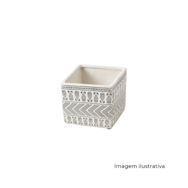 Porta Objetos Terracota Branco SR816