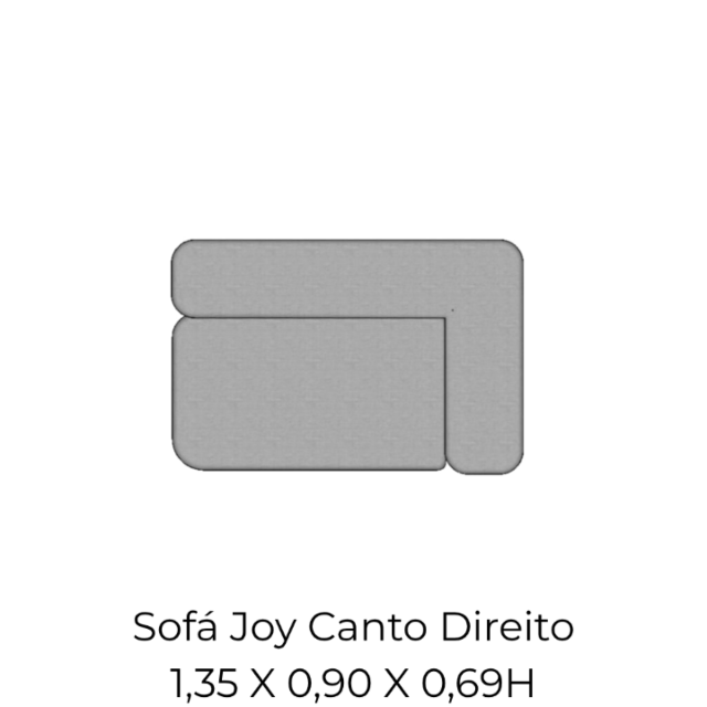 Modulo Sofá Joy Canto Direito - CD135 1,35 X 0,90 X 0,69H