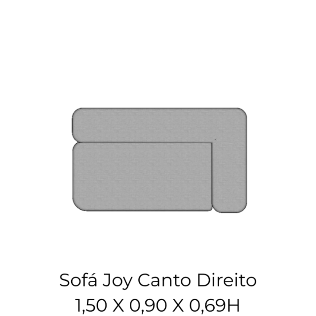 Modulo Sofá Joy Canto Direito - CD150 1,50 X 0,90 X 0,69H
