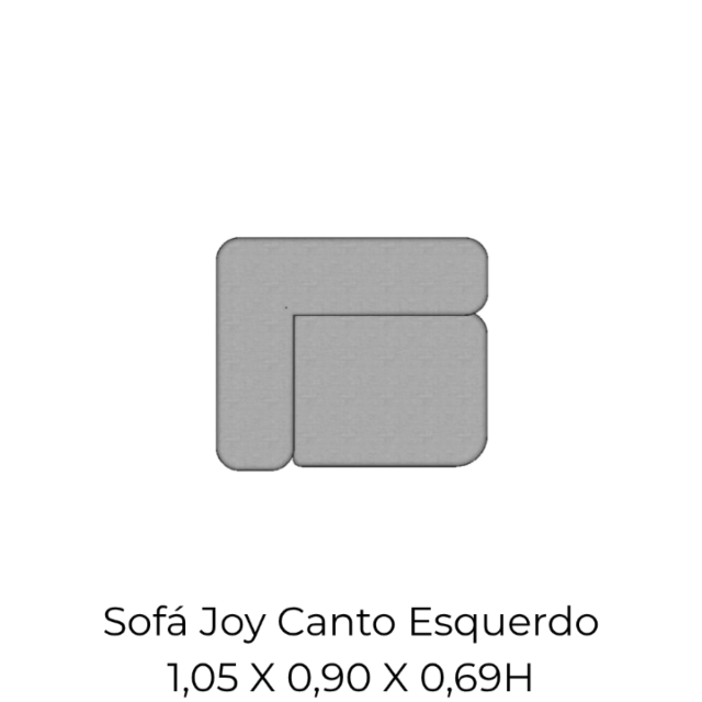 Modulo Sofá Joy Canto Esquerdo - CE105 1,05 X 0,90 X 0,69H