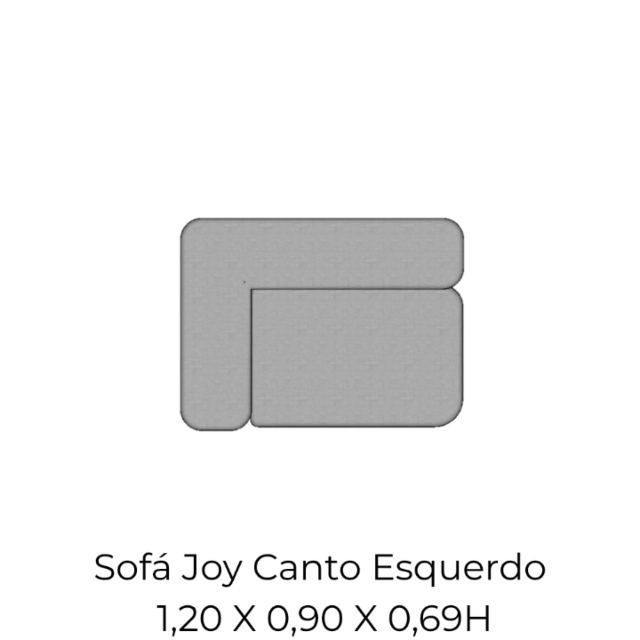 Modulo Sofá Joy Canto Esquerdo - CE120 1,20 X 0,90 X 0,69H