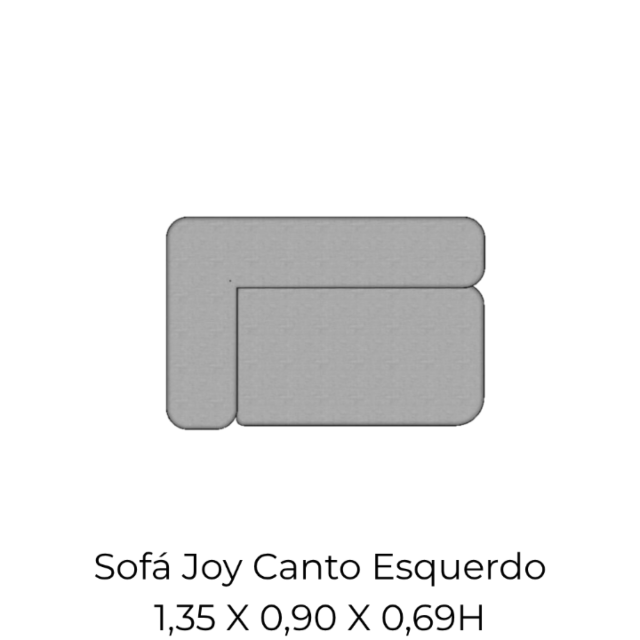 Modulo Sofá Joy Canto Esquerdo - CE135 1,35 X 0,90 X 0,69H
