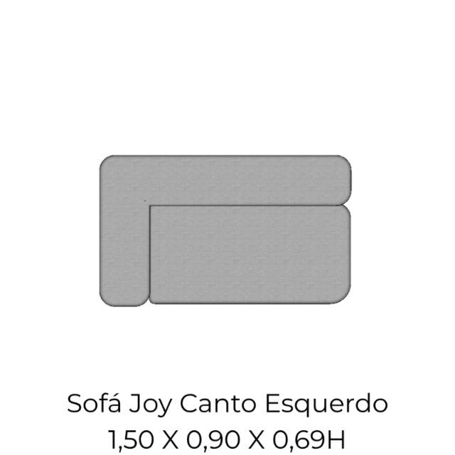 Modulo Sofá Joy Canto Esquerdo - CE150 1,50 X 0,90 X 0,69H