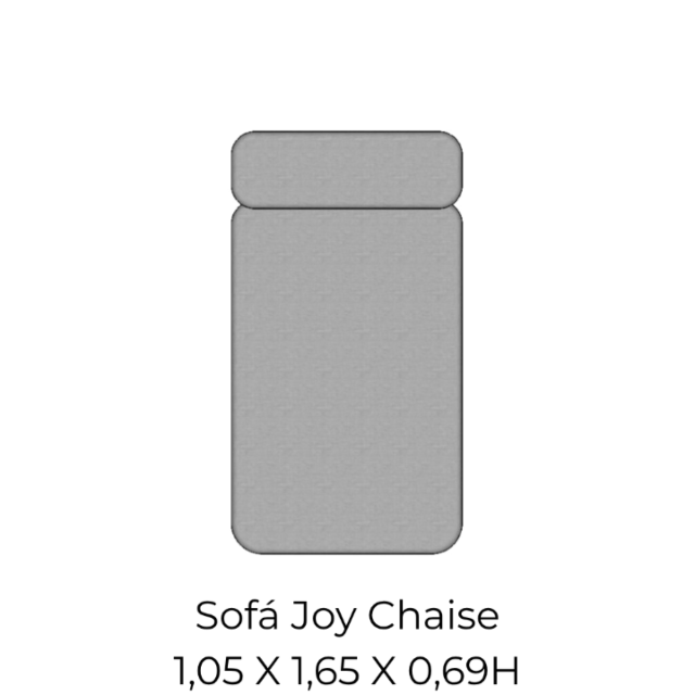 Modulo Sofá Joy Chaise - CL105 1,05 X 1,65 X 0,69H