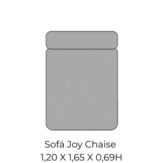 Modulo Sofá Joy Chaise - CL120 1,20 X 1,65 X 0,69H