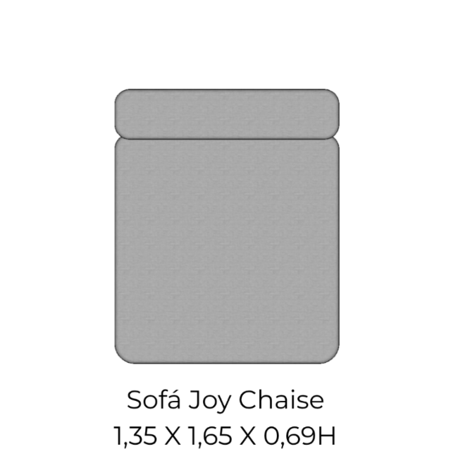 Modulo Sofá Joy Chaise - CL135 1,35 X 1,65 X 0,69H