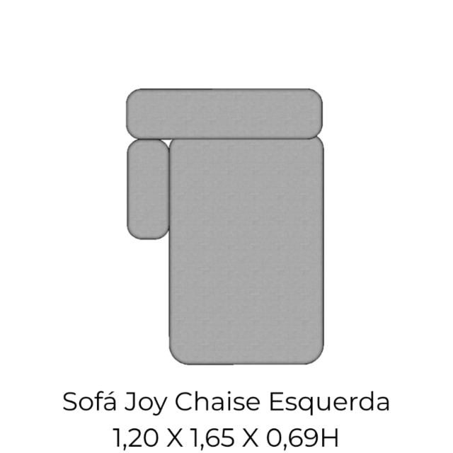 Modulo Sofá Joy Chaise Esquerda - CLE120 1,20 X 1,65 X 0,69H