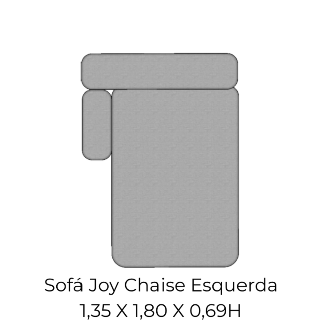Modulo Sofá Joy Chaise Esquerda - CLEG135 1,35 X 1,80 X 0,69H